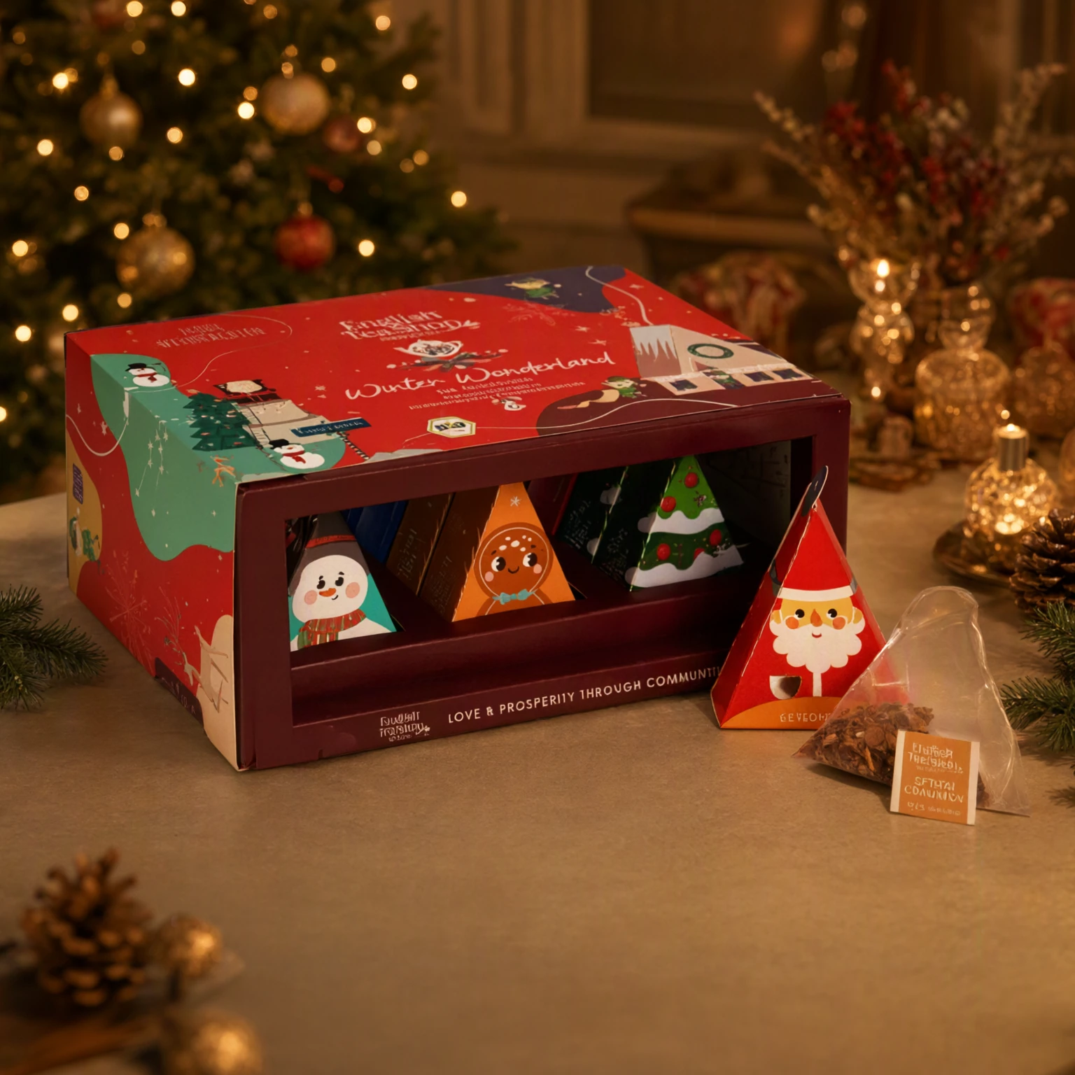 English Tea Shop – „Winter Wonderland“ Bio-Weihnachtstee Geschenkset – Bild 3