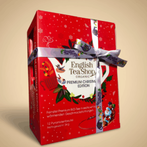BIO Weihnachts-Teebox – 12 Wintertee-Pyramiden in Geschenkverpackung