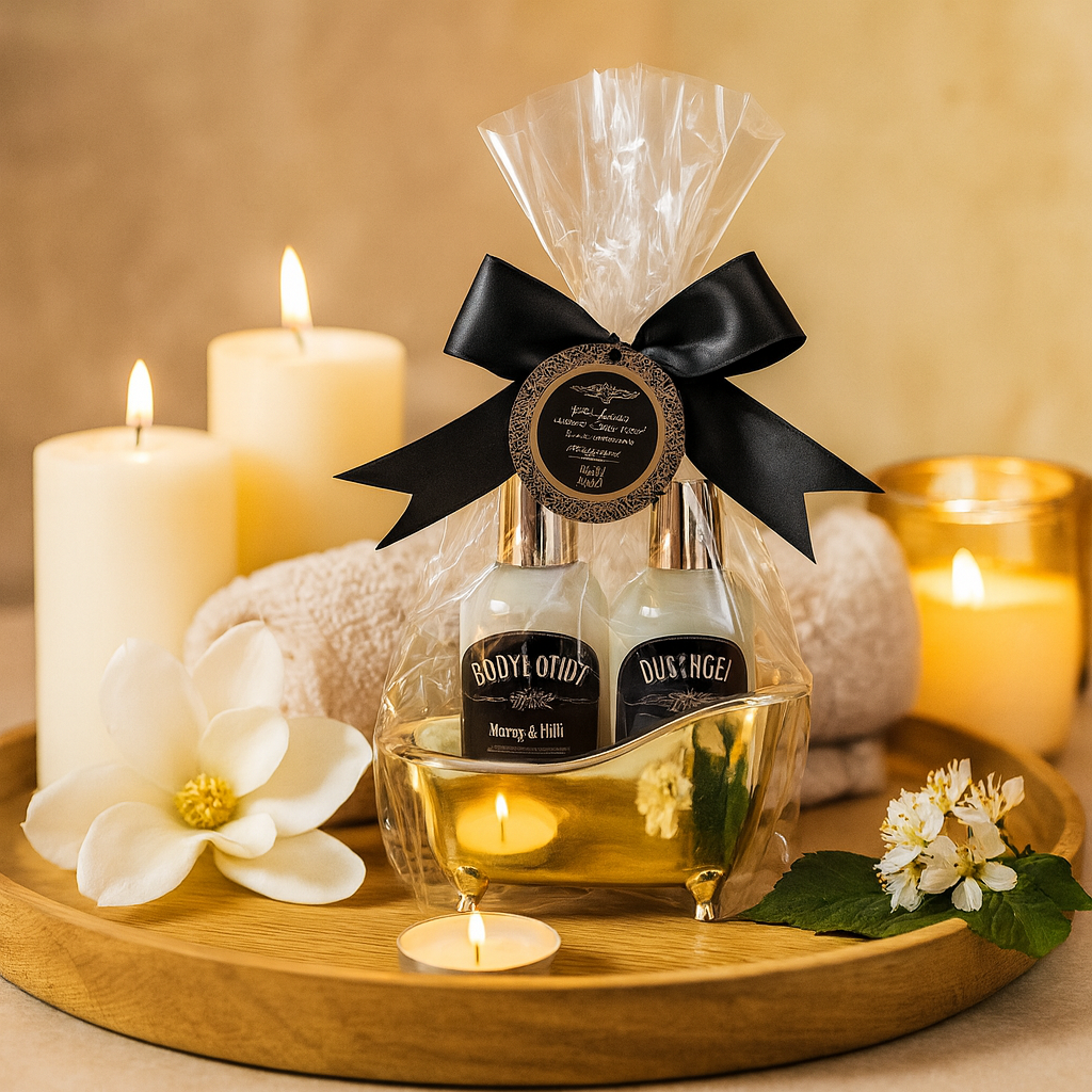 Goldene Auszeit – Wellness-Geschenkset – Bild 2