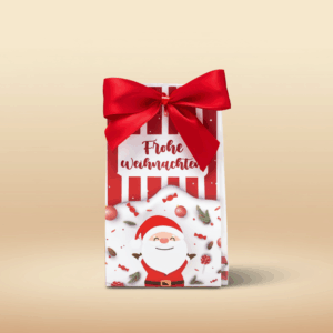 Süsser Weihnachtsgruss – Geschenkbeutel mit Nougattrüffel